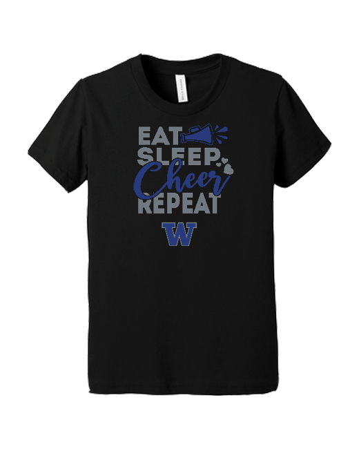 Walled Lake Eat Sleep Cheer - Youth T-Shirt