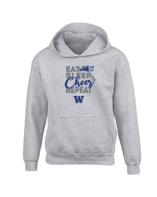 Walled Lake Eat Sleep Cheer - Youth Hoodie