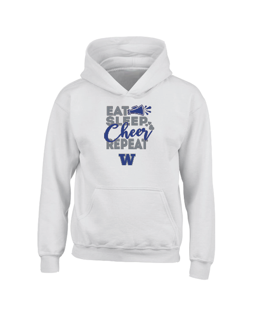 Walled Lake Eat Sleep Cheer - Youth Hoodie