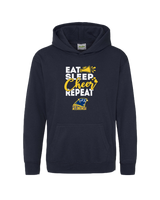 Downers Grove Eat Sleep Cheer - Cotton Hoodie