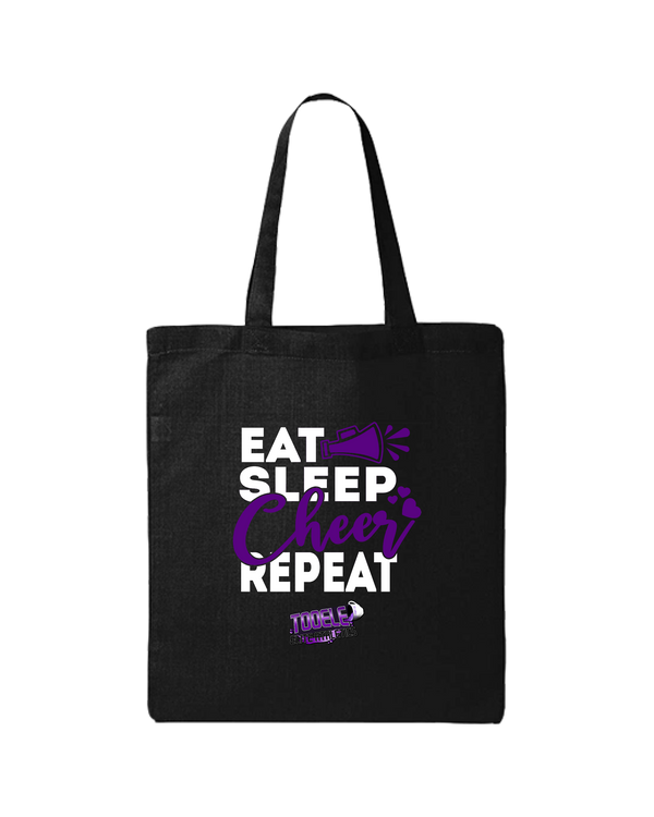 Tooele Eat Sleep Cheer - Tote Bag