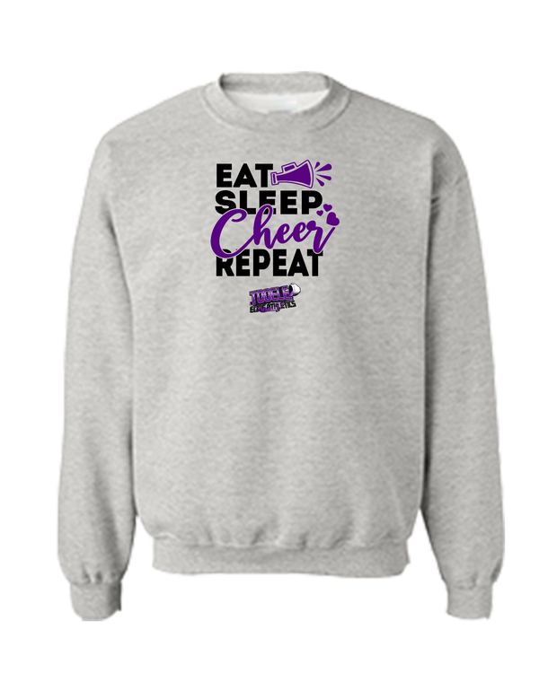Tooele Eat Sleep Cheer - Crewneck Sweatshirt