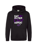 Tooele Eat Sleep Cheer - Cotton Hoodie