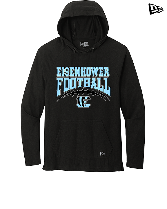 Eisenhower HS Football School Football - New Era Tri-Blend Hoodie