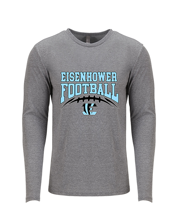 Eisenhower HS Football School Football - Tri-Blend Long Sleeve