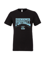 Eisenhower HS Football School Football - Tri-Blend Shirt