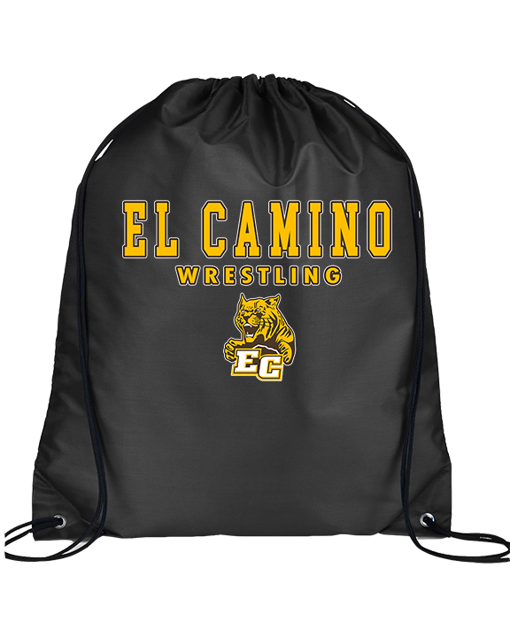 El Camino HS Wrestling Block - Drawstring Bag