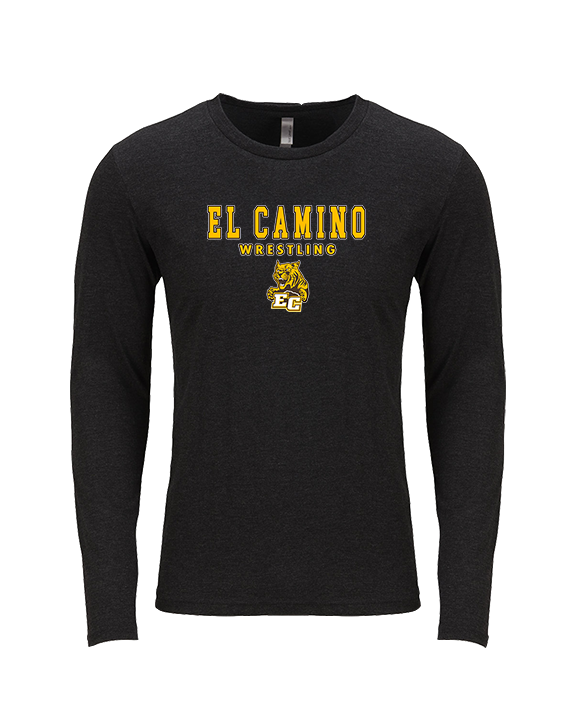 El Camino HS Wrestling Block - Tri-Blend Long Sleeve