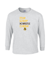 El Camino HS Wrestling Eat Sleep Wrestle - Cotton Longsleeve