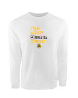 El Camino HS Wrestling Eat Sleep Wrestle - Crewneck Sweatshirt