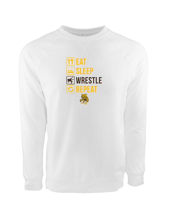 El Camino HS Wrestling Eat Sleep Wrestle - Crewneck Sweatshirt