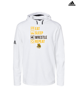 El Camino HS Wrestling Eat Sleep Wrestle - Mens Adidas Hoodie