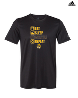 El Camino HS Wrestling Eat Sleep Wrestle - Mens Adidas Performance Shirt