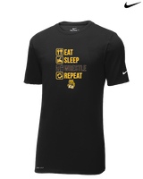 El Camino HS Wrestling Eat Sleep Wrestle - Mens Nike Cotton Poly Tee