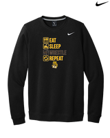 El Camino HS Wrestling Eat Sleep Wrestle - Mens Nike Crewneck