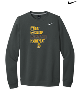 El Camino HS Wrestling Eat Sleep Wrestle - Mens Nike Crewneck