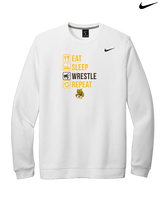 El Camino HS Wrestling Eat Sleep Wrestle - Mens Nike Crewneck