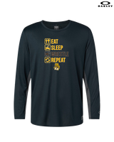 El Camino HS Wrestling Eat Sleep Wrestle - Mens Oakley Longsleeve