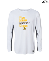 El Camino HS Wrestling Eat Sleep Wrestle - Mens Oakley Longsleeve