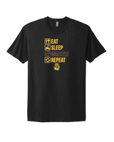 El Camino HS Wrestling Eat Sleep Wrestle - Mens Select Cotton T-Shirt