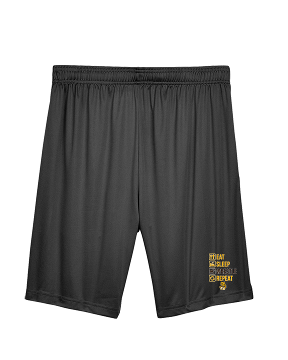 El Camino HS Wrestling Eat Sleep Wrestle - Mens Training Shorts with Pockets