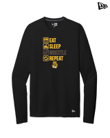 El Camino HS Wrestling Eat Sleep Wrestle - New Era Performance Long Sleeve