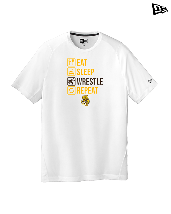 El Camino HS Wrestling Eat Sleep Wrestle - New Era Performance Shirt