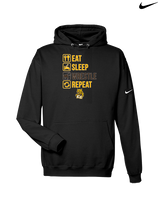 El Camino HS Wrestling Eat Sleep Wrestle - Nike Club Fleece Hoodie