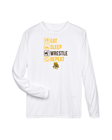 El Camino HS Wrestling Eat Sleep Wrestle - Performance Longsleeve