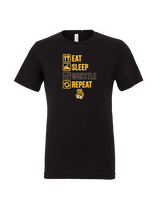 El Camino HS Wrestling Eat Sleep Wrestle - Tri-Blend Shirt