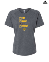 El Camino HS Wrestling Eat Sleep Wrestle - Womens Adidas Performance Shirt