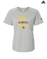 El Camino HS Wrestling Eat Sleep Wrestle - Womens Adidas Performance Shirt
