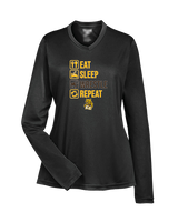 El Camino HS Wrestling Eat Sleep Wrestle - Womens Performance Longsleeve