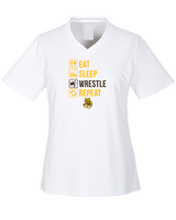 El Camino HS Wrestling Eat Sleep Wrestle - Womens Performance Shirt