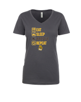 El Camino HS Wrestling Eat Sleep Wrestle - Womens Vneck