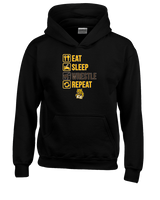 El Camino HS Wrestling Eat Sleep Wrestle - Youth Hoodie