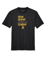 El Camino HS Wrestling Eat Sleep Wrestle - Youth Performance Shirt