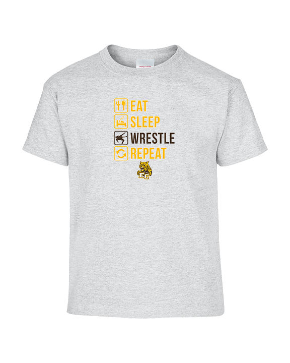 El Camino HS Wrestling Eat Sleep Wrestle - Youth Shirt