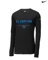 El Capitan HS Football Design - Mens Nike Longsleeve