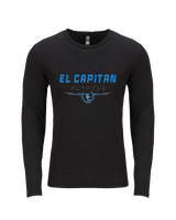 El Capitan HS Football Design - Tri-Blend Long Sleeve