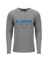 El Capitan HS Football Design - Tri-Blend Long Sleeve