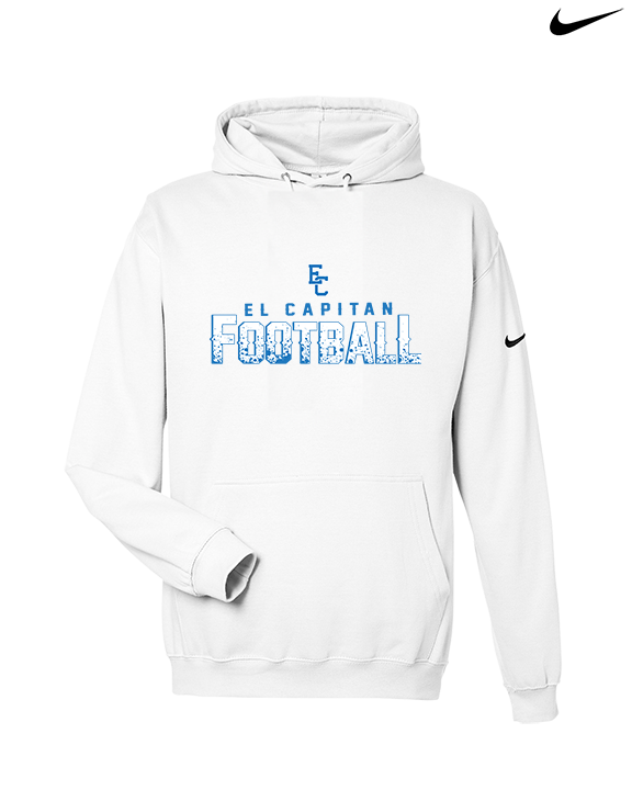 El Capitan HS Football Splatter - Nike Club Fleece Hoodie