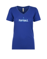 El Capitan HS Football Splatter - Womens Vneck