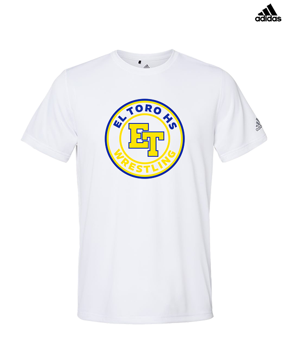 El Toro HS Boys Wrestling Circle - Mens Adidas Performance Shirt