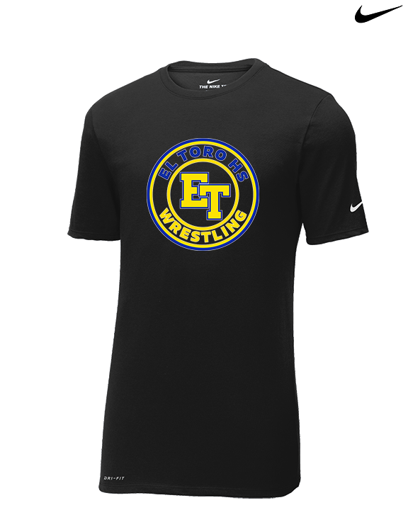 El Toro HS Boys Wrestling Circle - Mens Nike Cotton Poly Tee