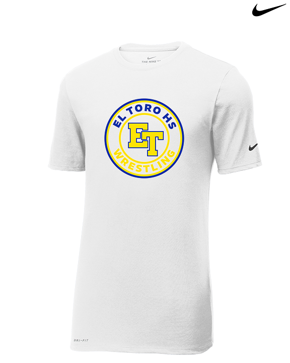 El Toro HS Boys Wrestling Circle - Mens Nike Cotton Poly Tee