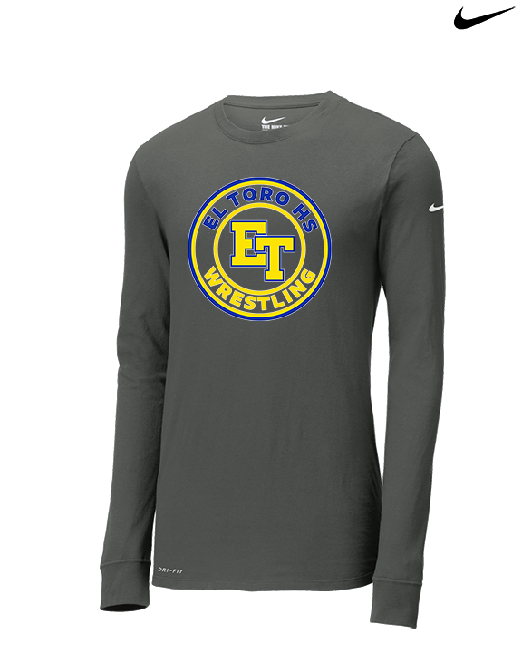 El Toro HS Boys Wrestling Circle - Mens Nike Longsleeve