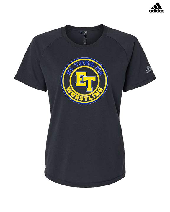 El Toro HS Boys Wrestling Circle - Womens Adidas Performance Shirt