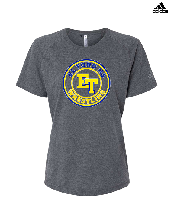El Toro HS Boys Wrestling Circle - Womens Adidas Performance Shirt