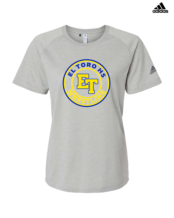 El Toro HS Boys Wrestling Circle - Womens Adidas Performance Shirt